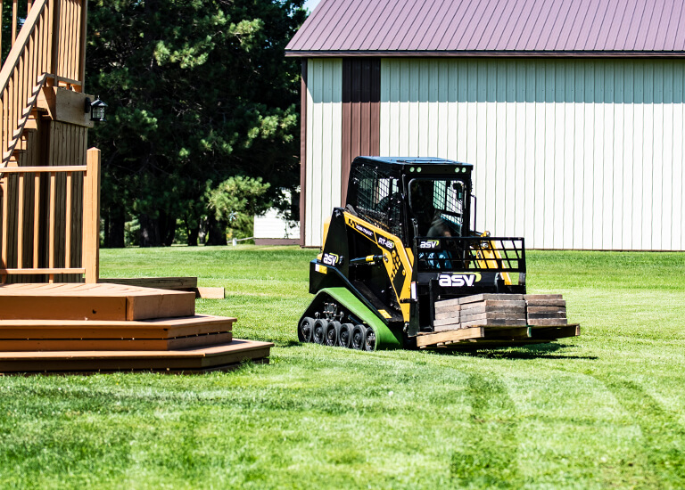 RT-25 Small Compact Track Loader landscaping tracks