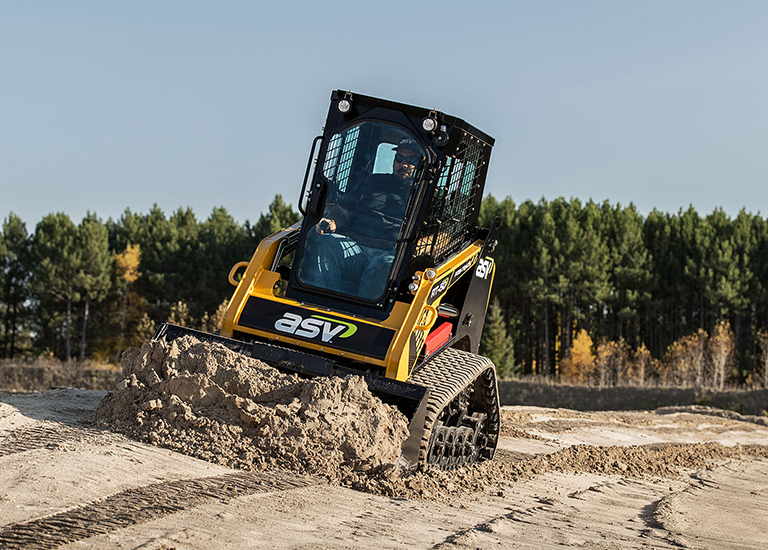 RT-50 Compact Track Loader on Slope
