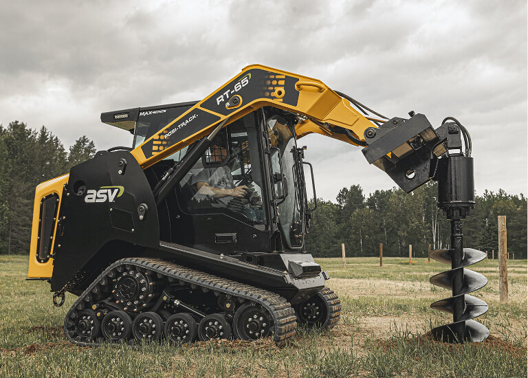 RT-65 MAX-Series Compact Track Loader Auger Drilling