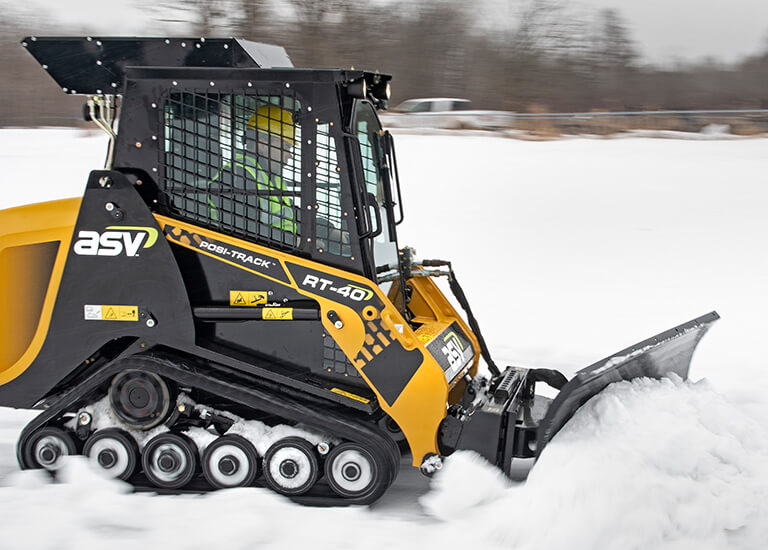 Snow Removal with Compact Track Loader