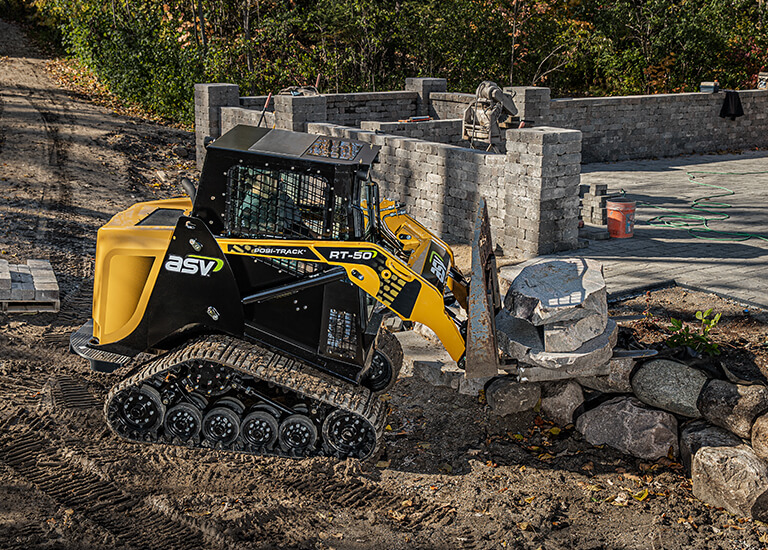 RT-50 Compact Track Loader landscaping
