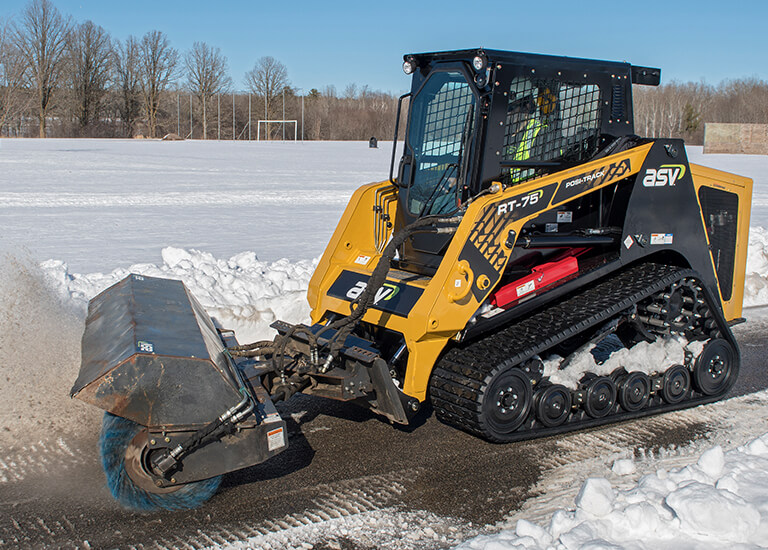 Snow Removal with Posi-Track Compact Track Loader