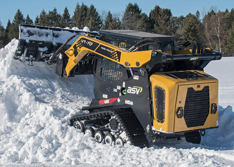 Snow Removal with Compact Track Loader