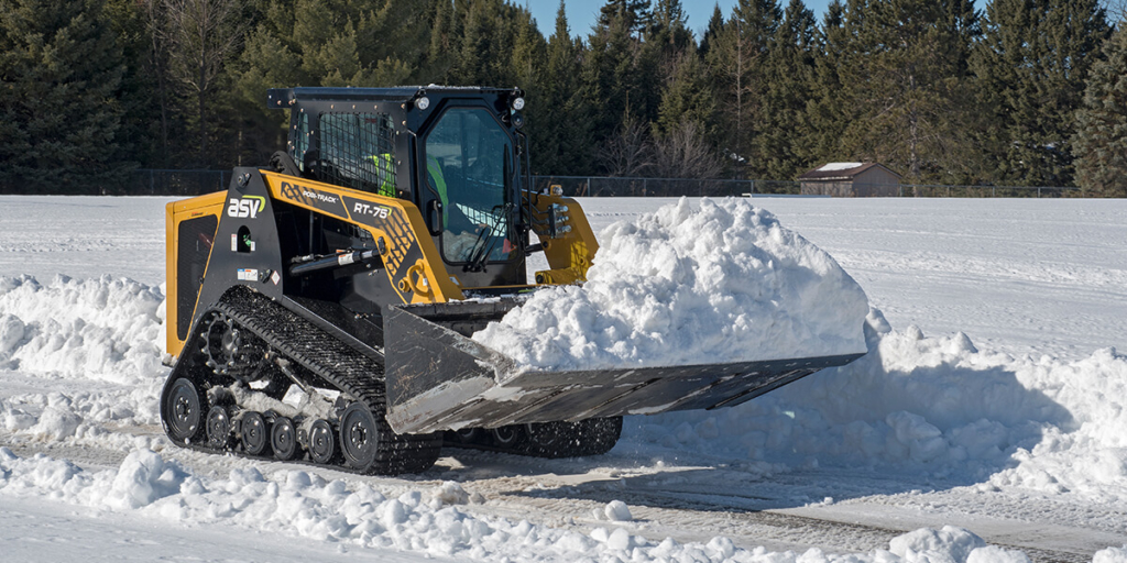 Snow Removal with Compact Track Loader