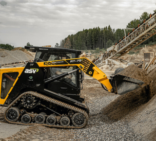 Compact track loader dirt work