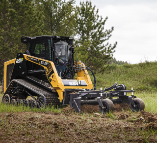 Landscaping compact track loader