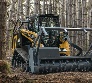 Forestry compact track loader
