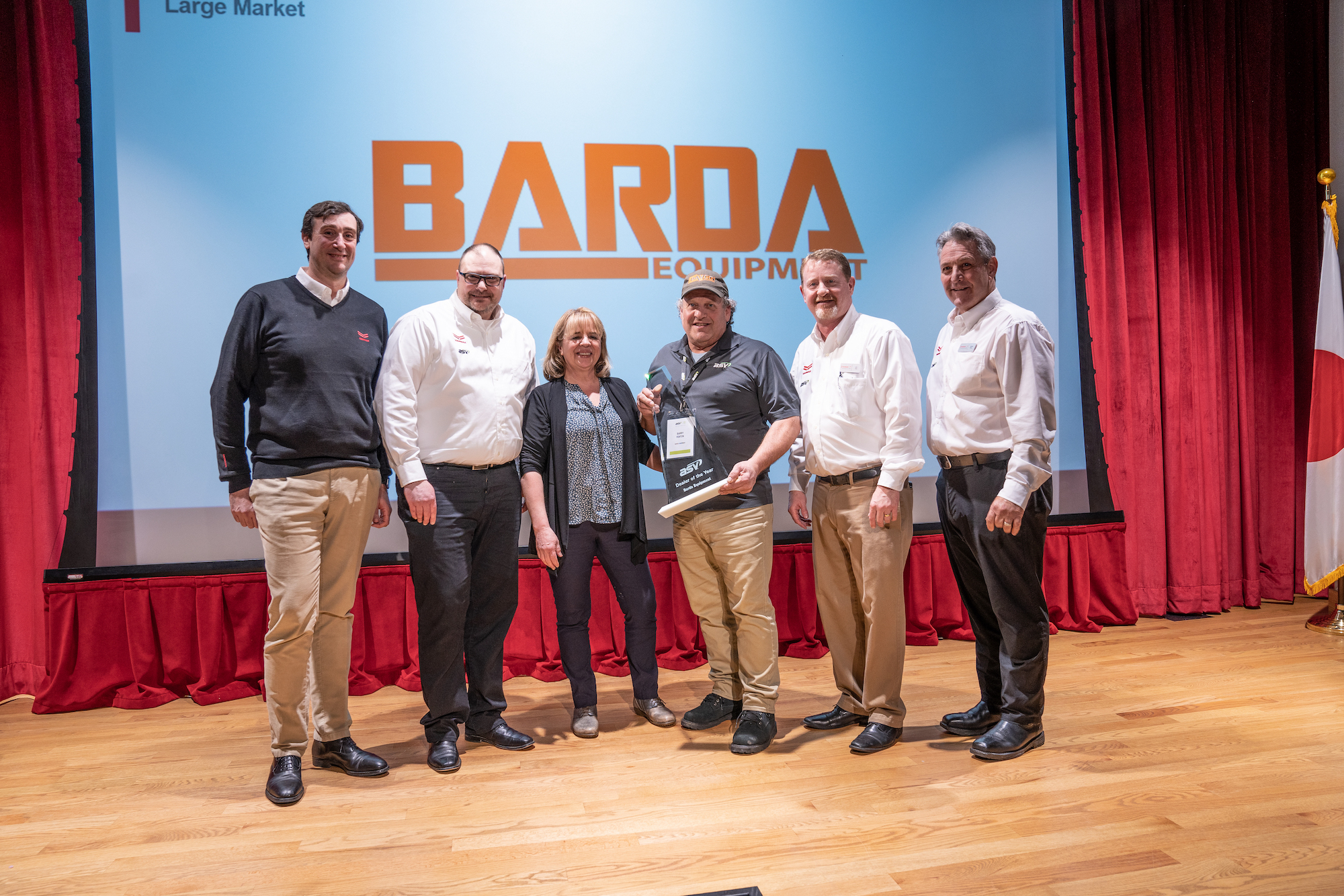 ASV Barda Equipment Large Market Dealer Winner