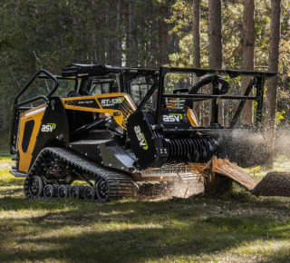 Forestry compact track loader