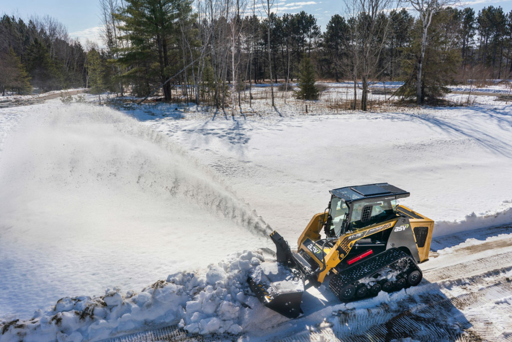 Compact Track Loader Snow Removal